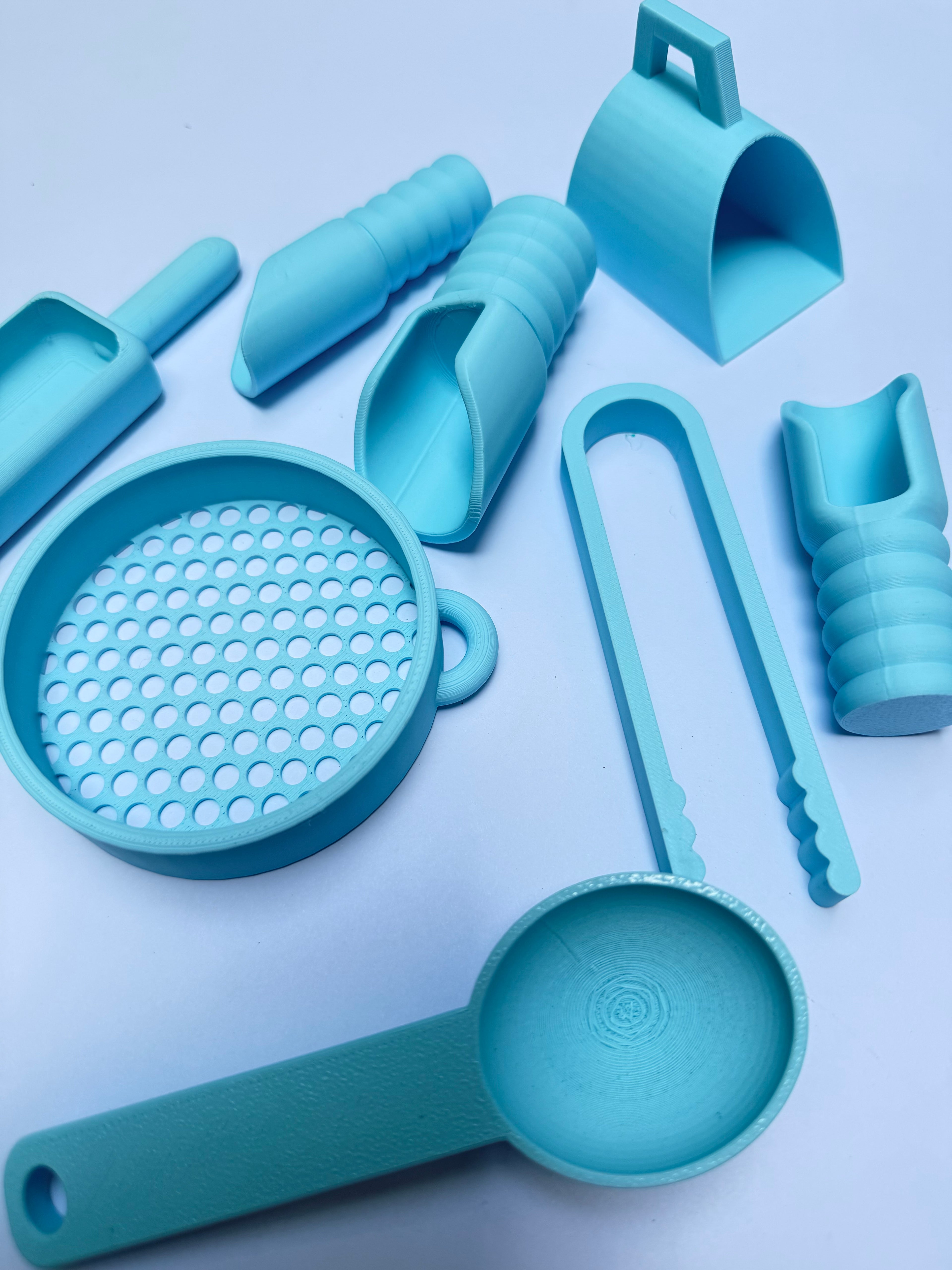 Kit sensorial de herramientas de arena — 8 piezas