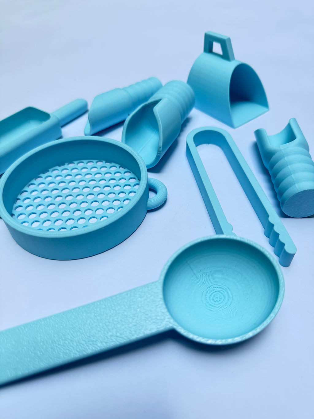 Kit sensorial de herramientas de arena — 8 piezas