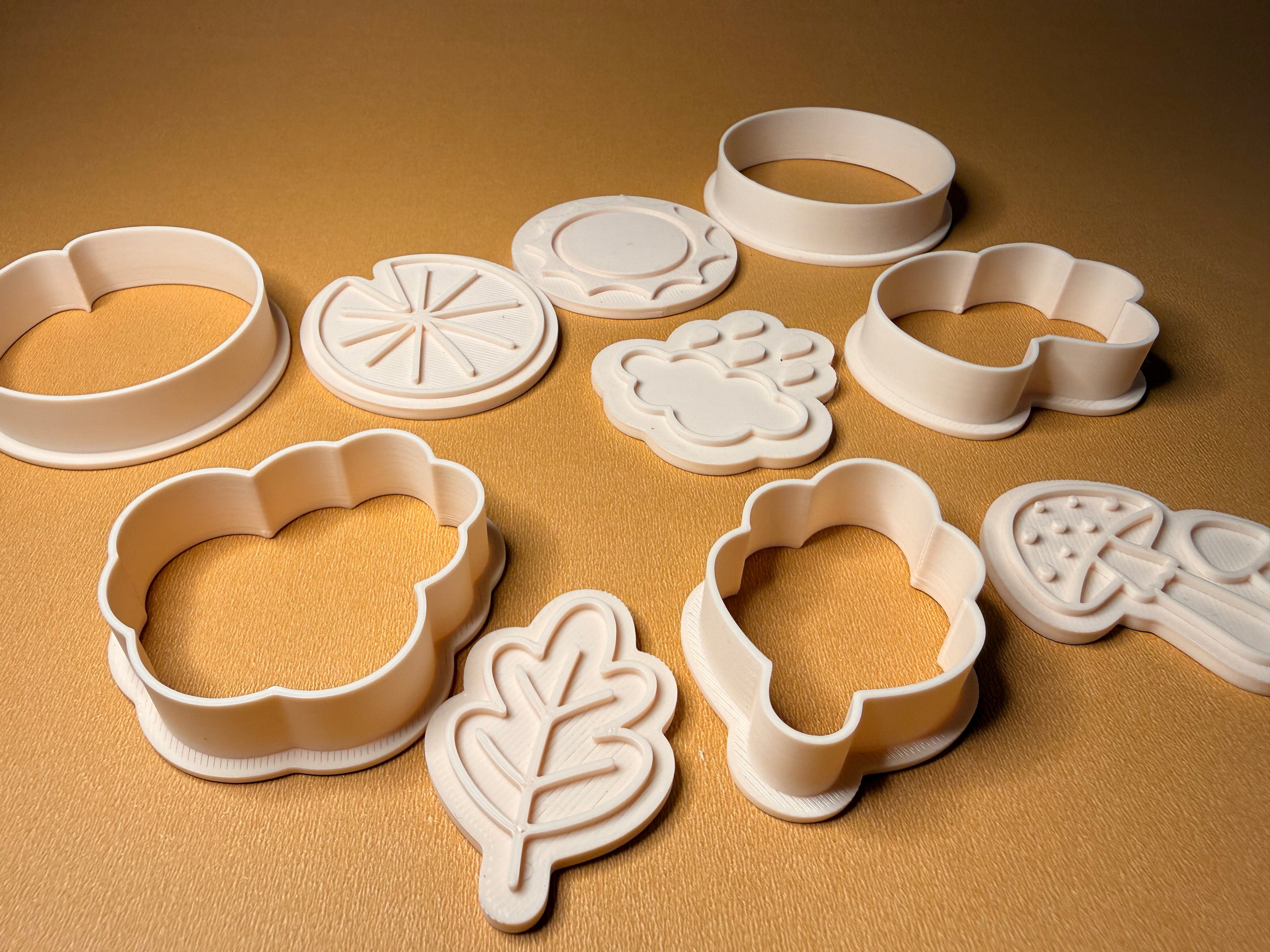 Set de moldes y sellos Naturaleza — Colección de Primavera