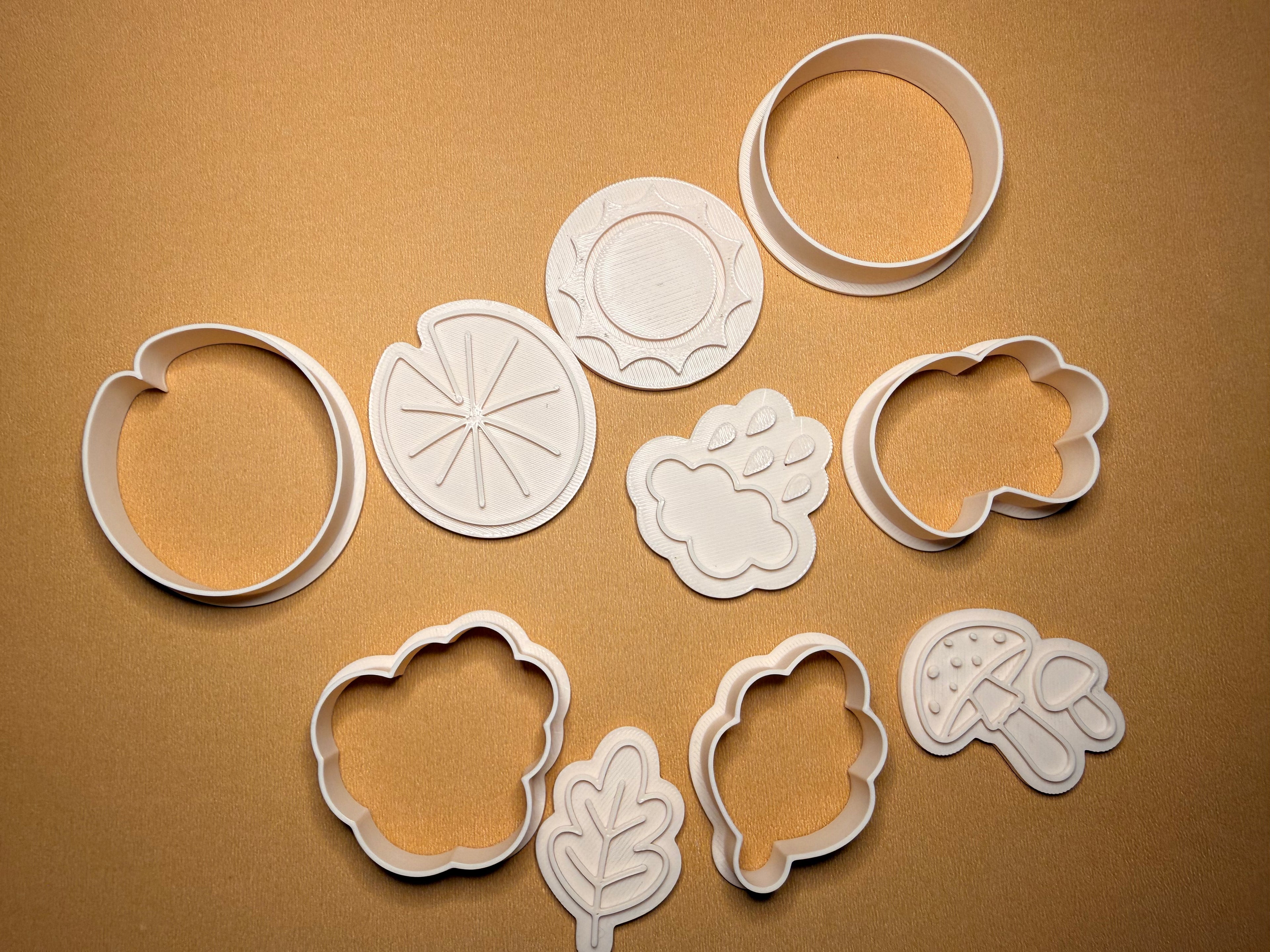 Set de moldes y sellos Naturaleza — Colección de Primavera